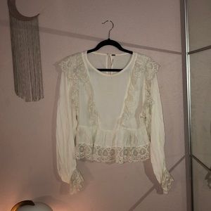 Free People lace blouse